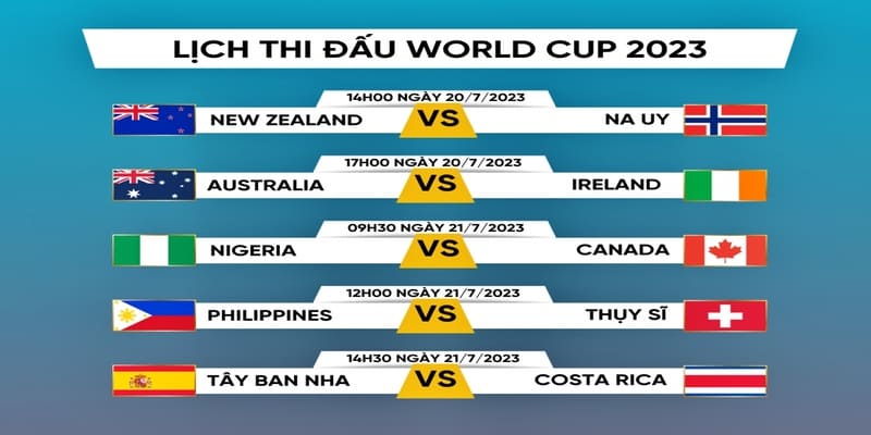 Lịch thi đấu Lịch thi đấu